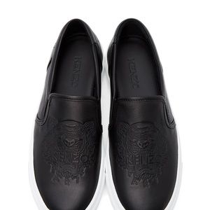 Kenzo leather slip on shoes, size IT 38